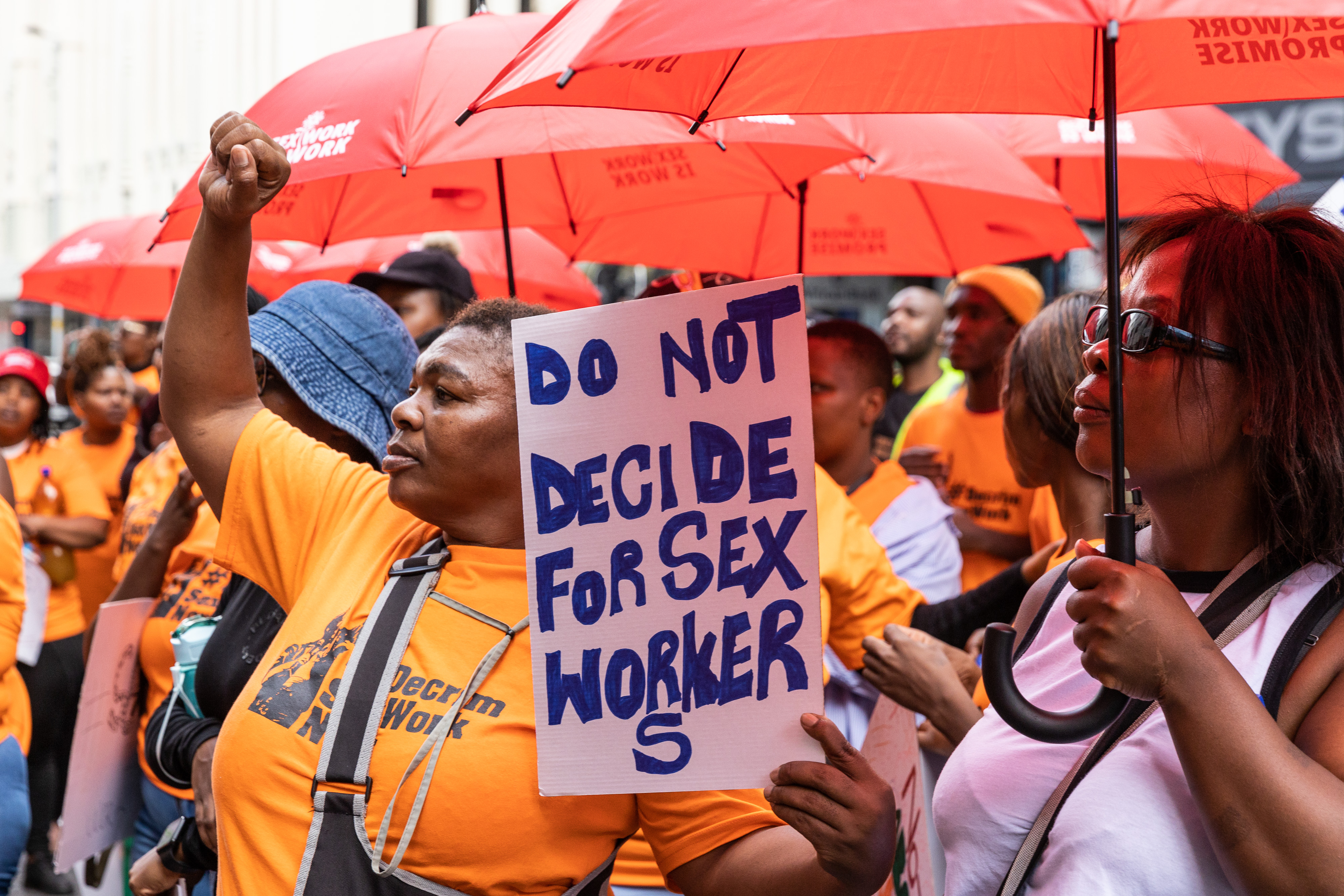 Sex workers and allies rally in Cape Town, demand full