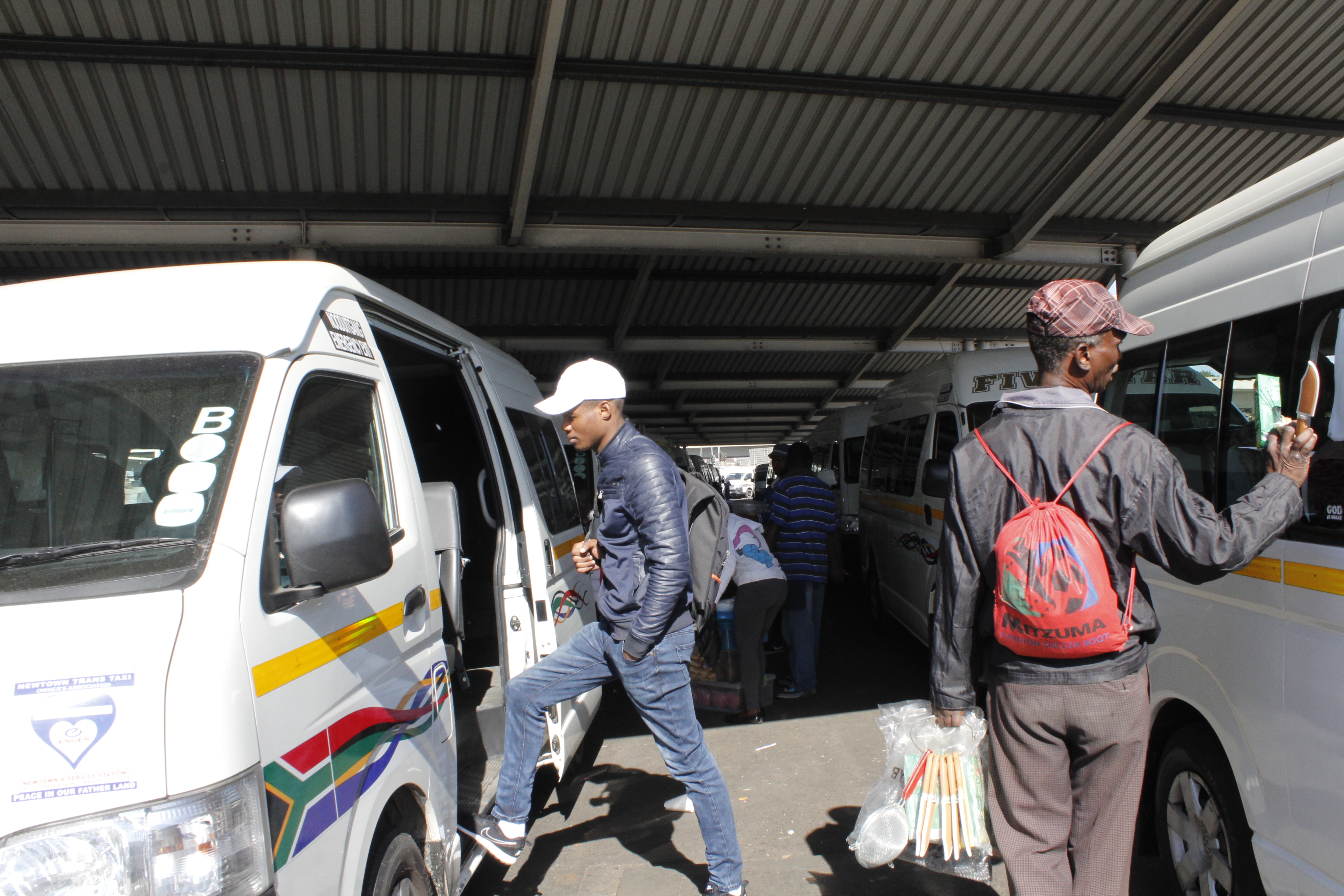 Photo of minibus taxis